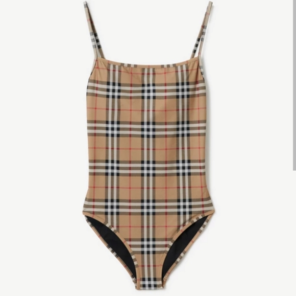 Burberry Check One Piece swimsuit MSRP $510 - Picture 10 of 17